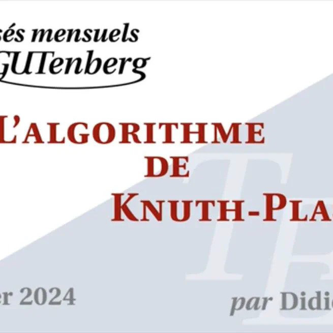 L'algorithme de Knuth-Plass